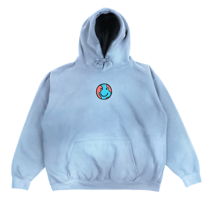 Blue Rasberry Embroidered Hoodie